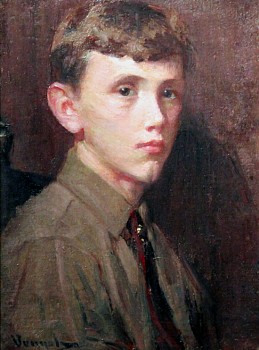 Robert William Vonnoh - Portrait of Bertram Bruestle as a Boy