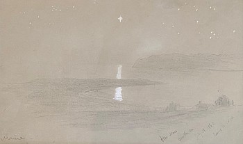 prints/drawings:&nbsp;Aaron Draper Shattuck Star Mars Over The Sea Maine