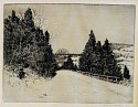 Clark Voorhees, Road to the North
etching on paper