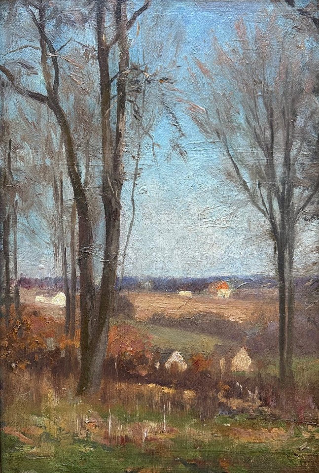 Robert William Vonnoh, Springtime in France, circa 1895
oil on canvas board, 14"" x 9 1/2""
JCAC 6976
$12,000