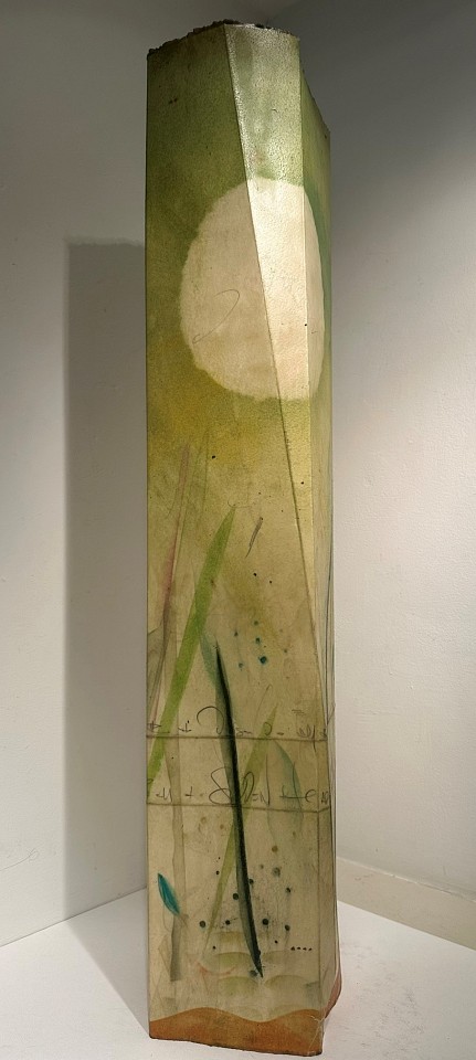 Corey Pressman, Lantern #7
paper, beeswax, resin, and pigment, resin, pigment, 30"" x 51/2"" x 5""
CP1221.7
$950